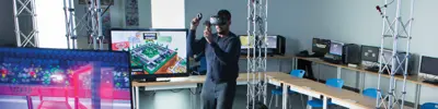 Ontario Tech Game Lab student