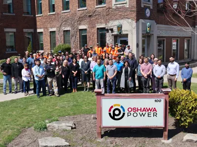 Oshawa Power staff at headquarters