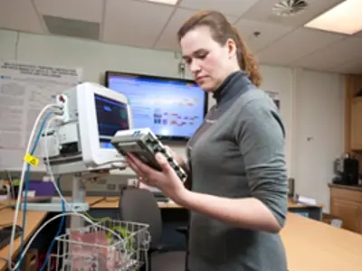 Health Informatics Laboratory student