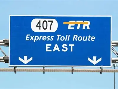 Highway 407 sign
