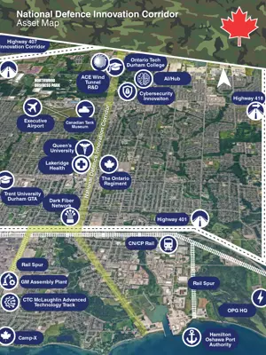 National Defence Innovation Corridor Asset Map