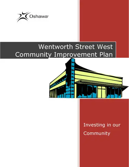 Cover of Wentworth Street West CIP